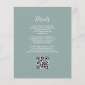 Budget Bourgogne Zilveren Agaat Sage QR Code Huwel (Achterkant)