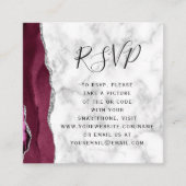 Budget Bourgogne Zilveren Agaat Trouwen QR Code RS Informatiekaartje (Voorkant)