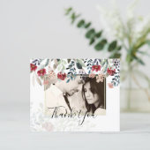 BUDGET Bourgondië Bloemencollage Bedankt (Staand voorkant)