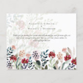 BUDGET Bourgondië Bloemencollage Bedankt Flyer (Achterkant)