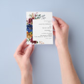 Budget Bourgondië & Marine Bloemrijke Herfst Bruil Flyer (Hand)