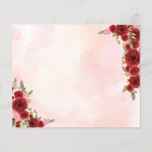 Budget Bourgondië Prinses Quinceañera Save the Dat (Achterkant)