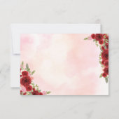 Budget Bourgondië Prinses Quinceañera Save the Dat Notitiekaartje (Achterkant)