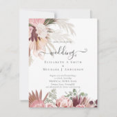 BUDGET Bourgondië Wijn Pampas Gras Tropisch Huweli (Voorkant)