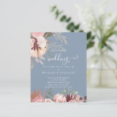 BUDGET Bourgondië Wijn Pampas Gras Tropisch Huweli (Staand voorkant)