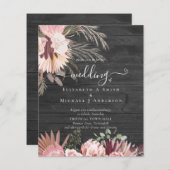 BUDGET Bourgondië Wijn Pampas Gras Tropisch Huweli (Voorkant / Achterkant)