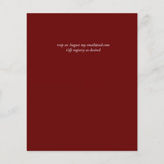 BUDGET Bourgondiërge Gele Bloemen (Achterkant)