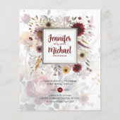 BUDGET Bourgondiërge Gele Bloemen (Voorkant)