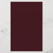 Budget Bourgundy Flowers Floral redt de datum (Achterkant)