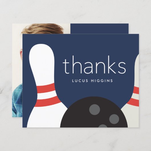 Budget Bowling Kinder Hartelijk dank! Papierblad (Voorkant / Achterkant)