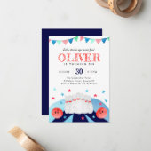 Budget bowling verjaardagsfeestje Strike Up Some F Notitiekaartje (Voorkant / Achterkant in situ)