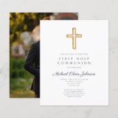 Budget Boy Religious Cross First Community Foto (Voorkant / Achterkant)