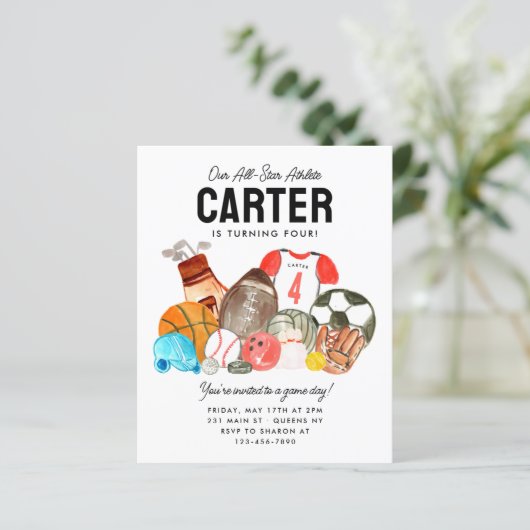 Budget Boys Sport Ballen All Star Kids Verjaardag (Staand voorkant)