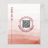 BUDGET Branch Japandi bruiloft uitnodiging (Achterkant)