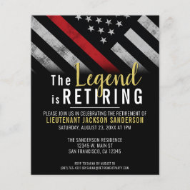 Budget Brandweer Pensioen Party Uitnodiging