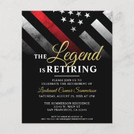 Budget Brandweer Pensioen Party Uitnodiging