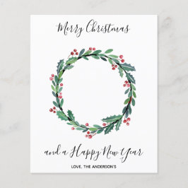 Budget brandweerman met dunne rode lijn kerstKaart