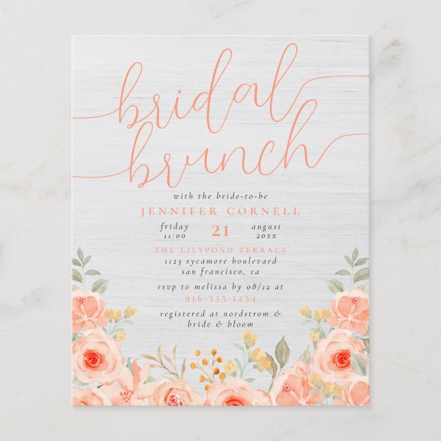 Budget Bridal Brunch | Prachtige Rozen en witte ho (Voorkant)