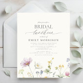 Budget Bridal Luncheon Wildflower Uitnodiging Flyer