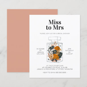 Budget Bridal Shower Invitation Floral Perfume