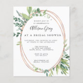 Budget Bridal Shower Invitation Flyer (Voorkant)