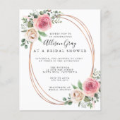 Budget Bridal Shower Invitation Flyer (Voorkant)