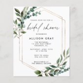Budget Bridal Shower Invitation Flyer (Voorkant)