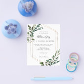 Budget Bridal Shower Invitation Flyer (Enkel)