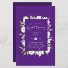 BUDGET Bridal Shower Invitations Custom Colors
