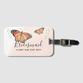 BUDGET Bridesmaid Bridal Party Gifts BUTTERFLIES Bagagelabel