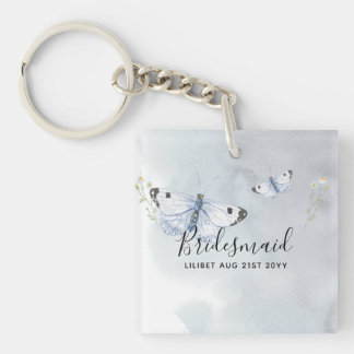 BUDGET Bridesmaid Bridal Party Gifts BUTTERFLIES Sleutelhanger