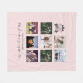 BUDGET Bridesmaid Gifts PHOTO COLLAGE Quottes BFF Fleece Deken (Voorkant (Horizontaal))