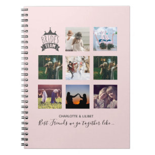 BUDGET Bridesmaid Gifts PHOTO COLLAGE Quottes BFF Notitieboek