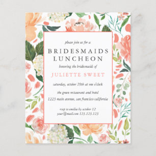 BUDGET Bridesmaids Luncheon Colorful florals