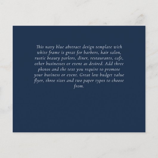 BUDGET brochure GRATIS design Sjabloon Abstract bl (Achterkant)