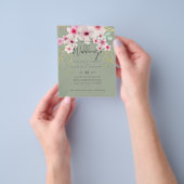 BUDGET brochure papier - Roze finale bruiloft (Hand)