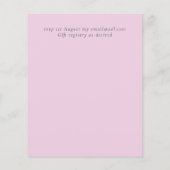 BUDGET brochure papier - Roze finale bruiloft (Achterkant)