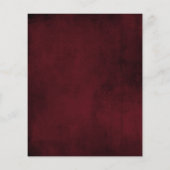 Budget brochure voor de uitnodiging voor weddensch (Achterkant)