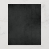 Budget brochure voor de uitnodiging voor zwarte en (Achterkant)