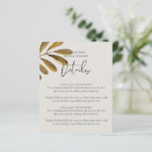 Budget Bronze Leaf Weddenschap - Details (Staand voorkant)