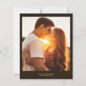 Budget Brown Chic Photo Minimal Whimsical Script (Achterkant)