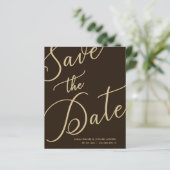 Budget Brown Chic Photo Minimal Whimsical Script (Staand voorkant)