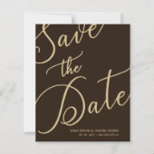 Budget Brown Chic Photo Minimal Whimsical Script (Voorkant)