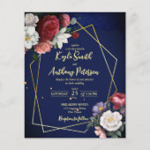 Budget bruidsboeket met bordeauxroze rozen en mari (Voorkant)