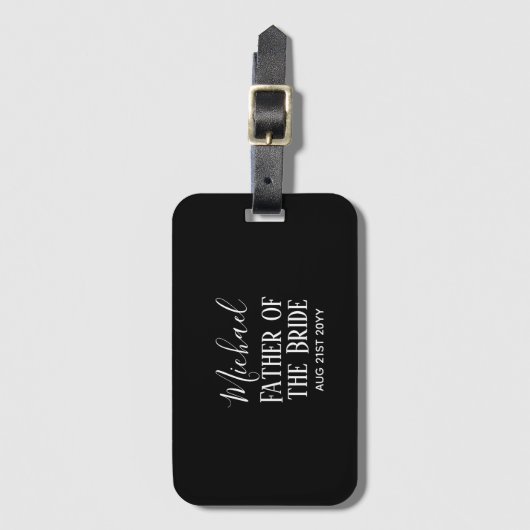 BUDGET Bruidsjonker Bruidsjonkers Cadeaus Zwart Wi Bagagelabel (Voorkant (verticaal))