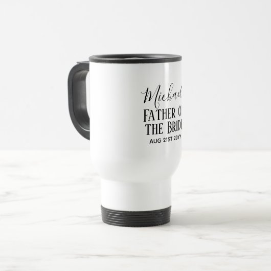BUDGET Bruidsjonker Bruidsjonkers Cadeaus Zwart Wi Reisbeker (Voorkant links)