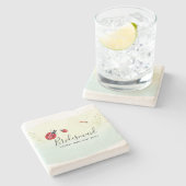 BUDGET Bruidsmeisje Bruidsfeest Cadeaubon LADYBUGS Stenen Onderzetter (Zijkant)