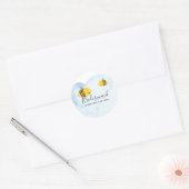 BUDGET Bruidsmeisje Bruidsfeest Cadeaus Bumble BIJ Ronde Sticker (Envelop)