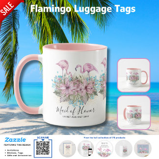 BUDGET Bruidsmeisje Bruiloft Cadeaus FLAMINGO'S Mok