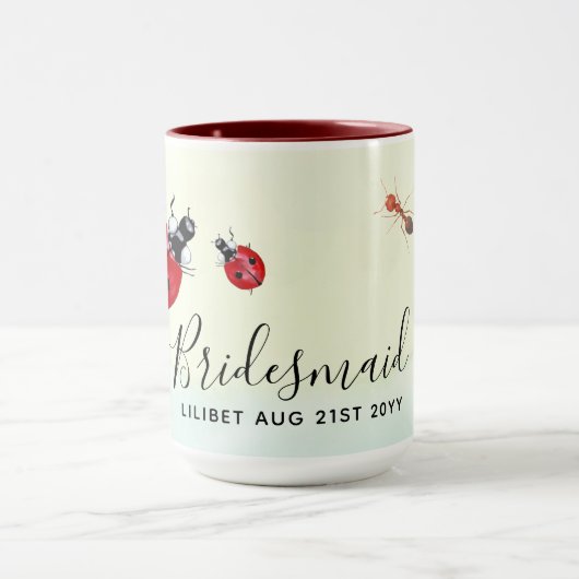 BUDGET Bruidsmeisje Bruiloft Cadeaus LIEVENHEERSBE Mok (Midden)